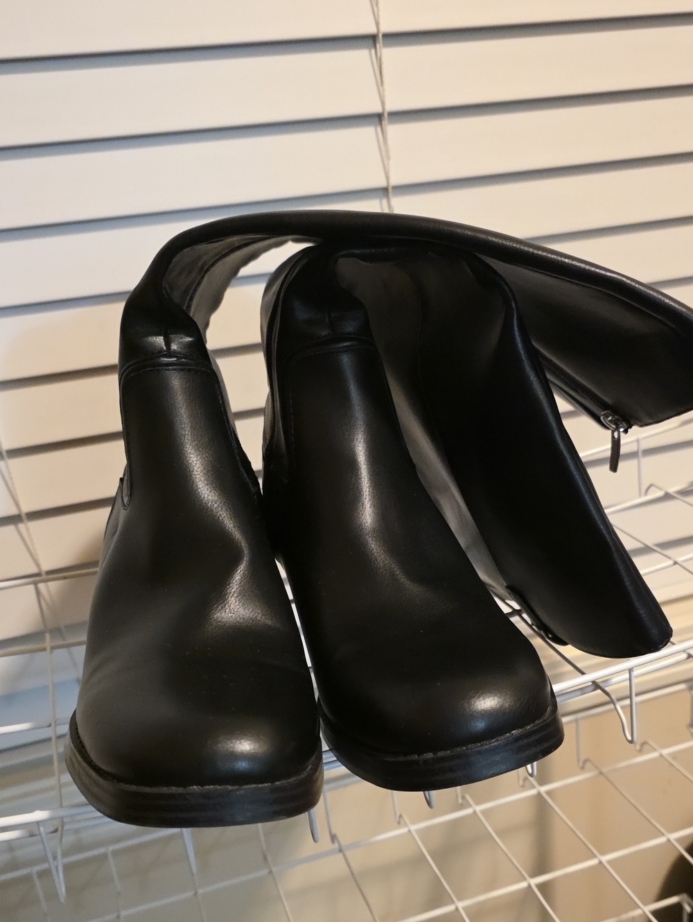 Marc Fisher Black Slip-On Ankle Boots